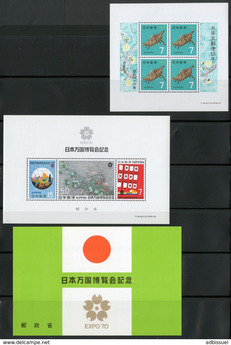 JAPAN / JAPON Blocs BF (x20) N° 60 To 79  ** MNH. Catalog Value 79 €. - Hojas Bloque