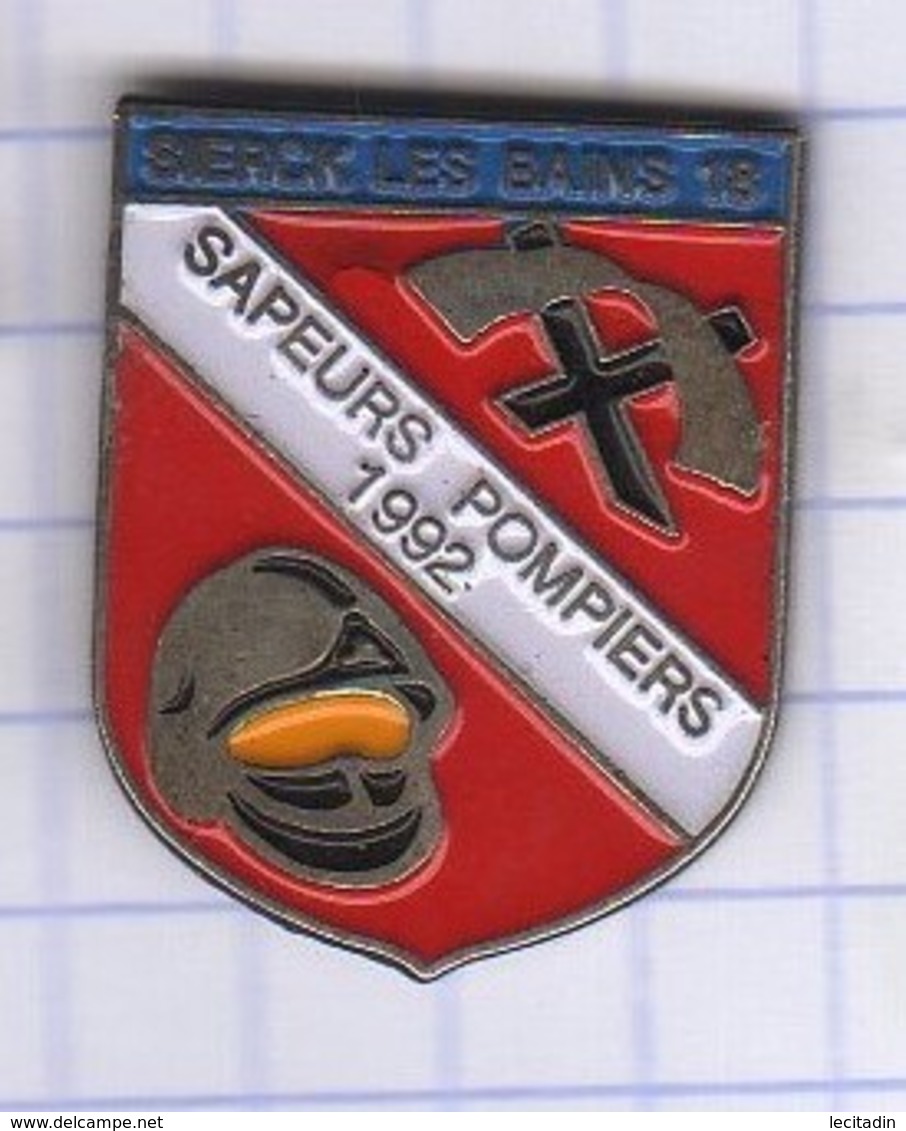 PINS VILLE 57 SIERCK LES BAINS   SAPEURS POMPIERS - Livres & CDs