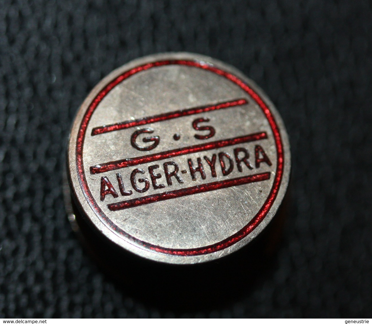 Insigne Ancien De Football Algérie "G.S - Alger Hydra" Epoque Coloniale - French Soccer Pin - Habillement, Souvenirs & Autres