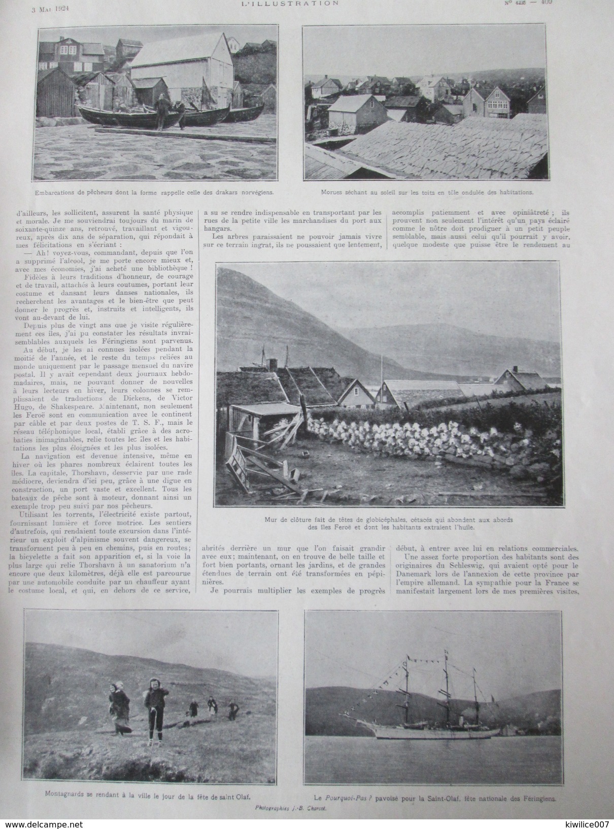 Une Visite Aux Iles FEROE    Le Pourquoi-pas  ARCHIPEL  Charcot  Explot  +l Impératrice ZITA Habsbourg Franz Jozph Otto - Féroé (Iles)