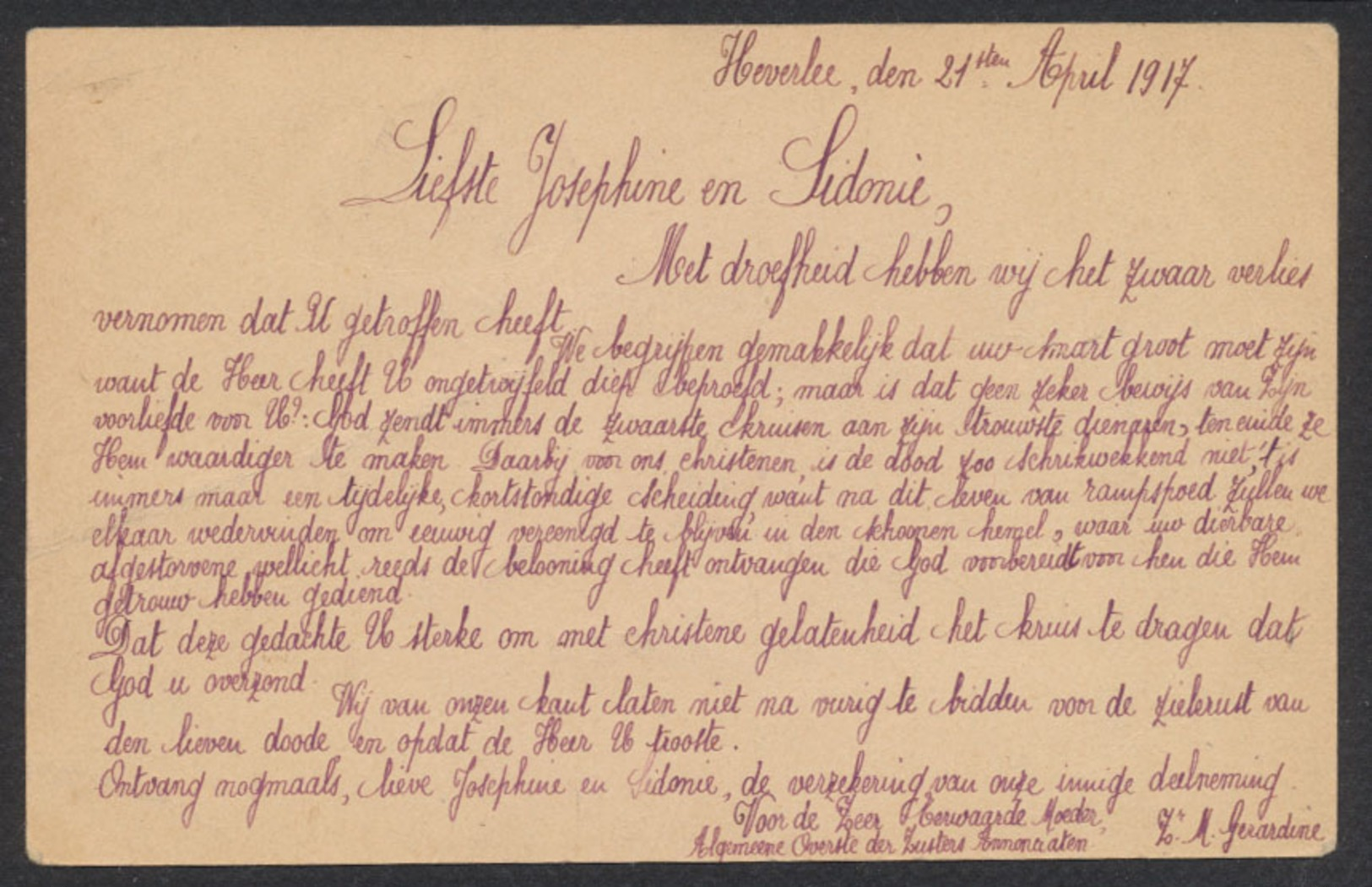 Guerre 14-18 - EP Au Type 5ctm Vert + OC11 Obl Simple Cercle "Heverle" (1917) + Censure Löwen Vers Antwerpen. - Occupation Allemande