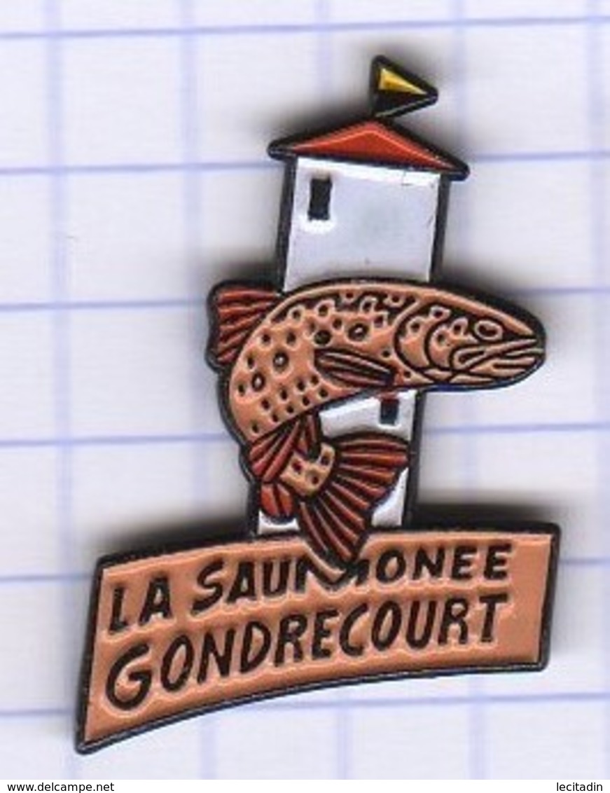 PINS VILLE 55 GONDRECOURT  - CLUB DE PECHE - La Saumonée - Kataloge & CDs