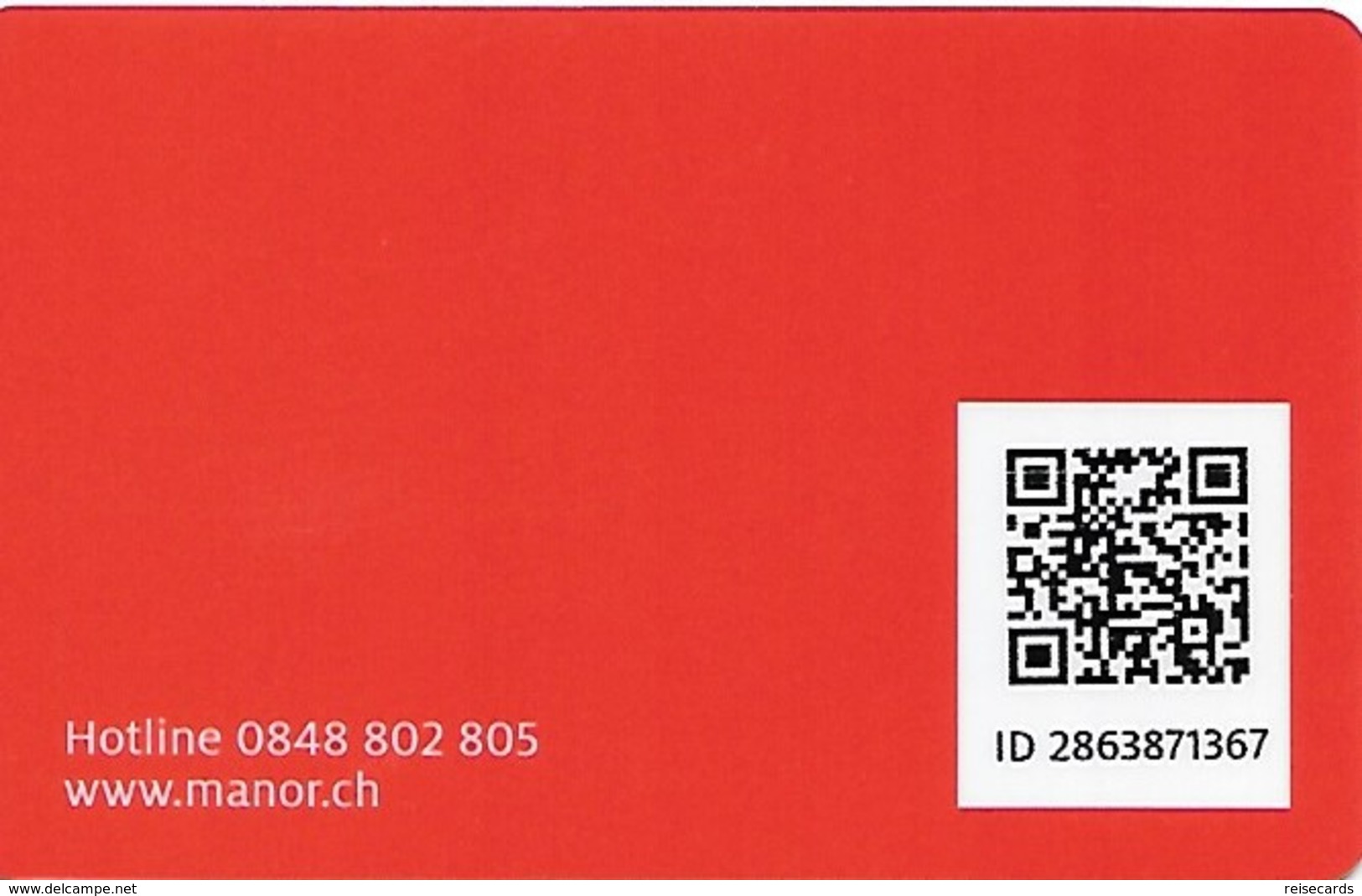 Schweiz: Manor - Gift Cards