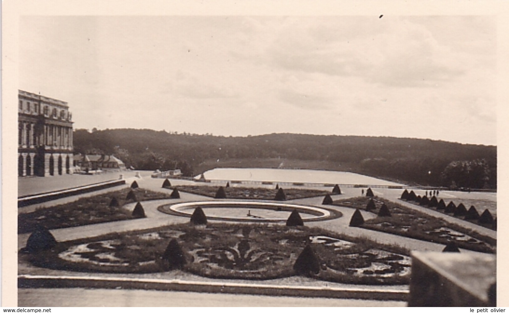 PHOTO ORIGINALE 39 / 45 WW2 WEHRMACHT FRANCE VERSAILLES VUE SUR LE CHATEAU LES JARDINS - War, Military