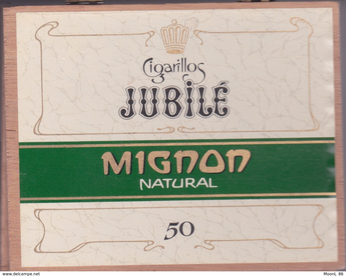 BOITE A CIGARE VIDE - CIGARILLOS JUBILEE - MIGNON NATURAL 50 - - Boites à Tabac Vides