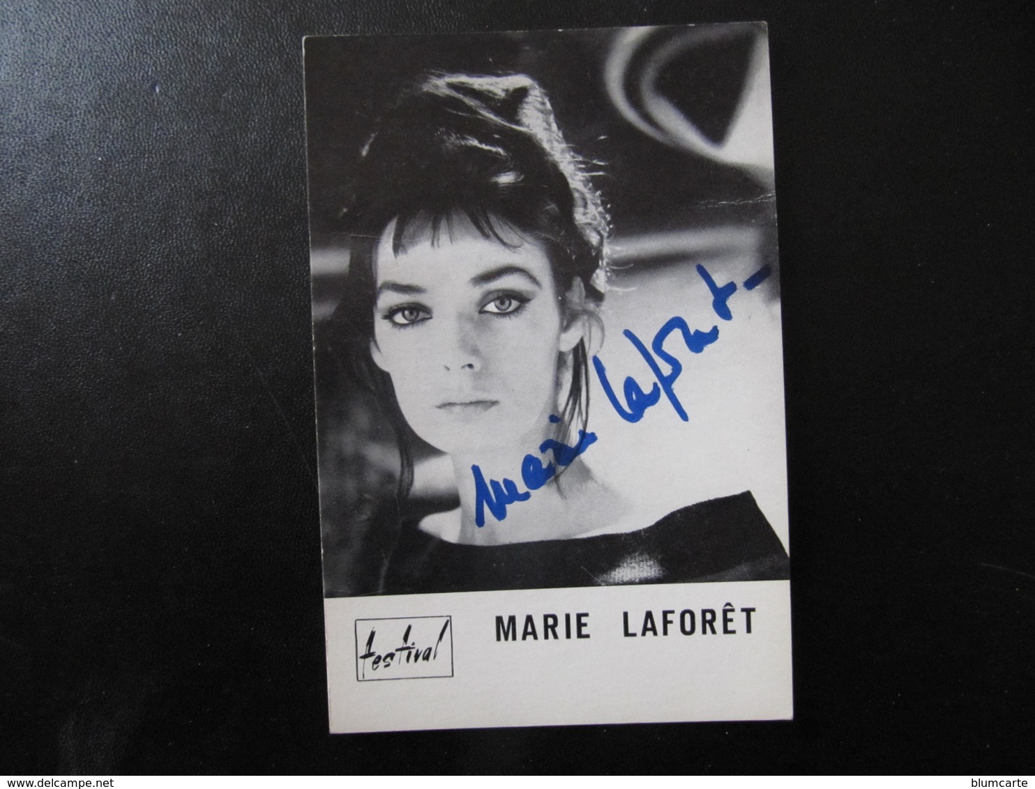 Carte Autographe - MARIE LAFORET - Carte Festival - Altri & Non Classificati