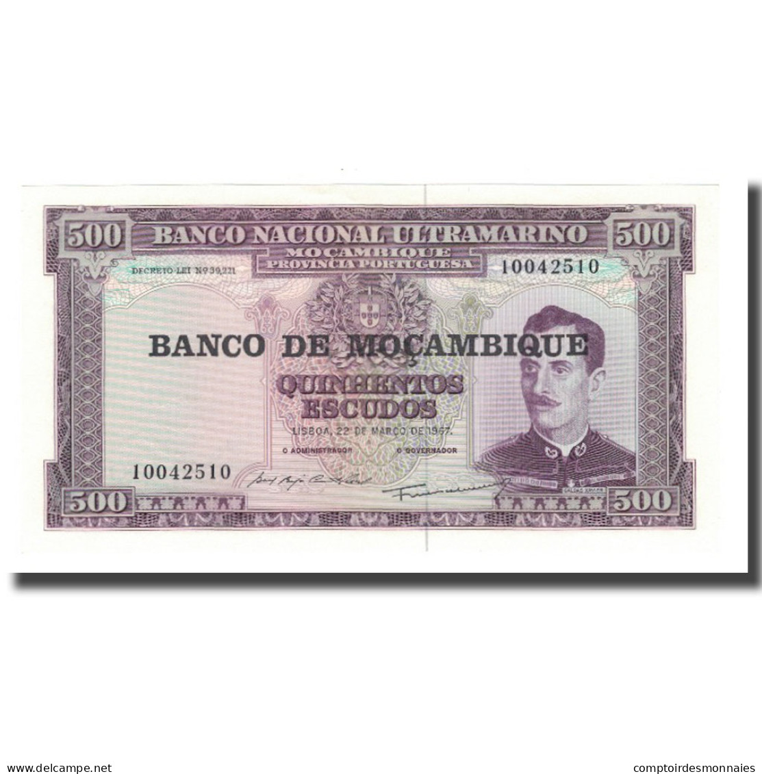 Billet, Mozambique, 500 Escudos, Undated (1976), KM:118a, NEUF - Mozambique