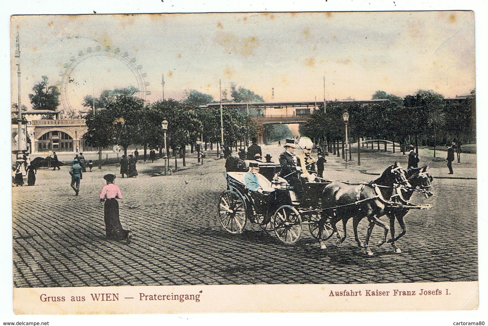 Gruss Aus Wien / Pratereingang / 1906 - Vienna Center