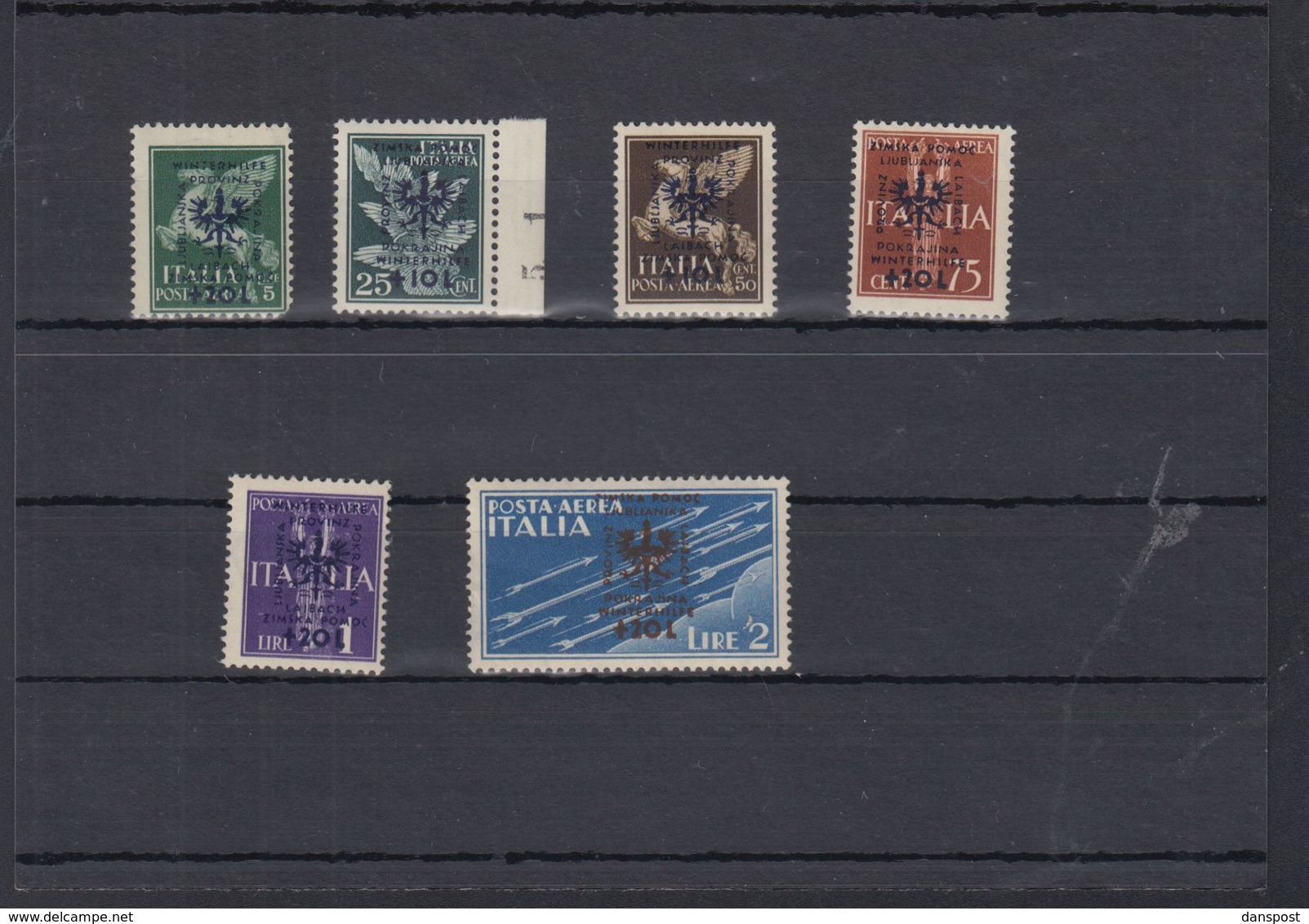 Dt. Reich Besetzung Laibach Lot Postfrisch/teilw. Rand Angeklebt - Besetzungen 1938-45