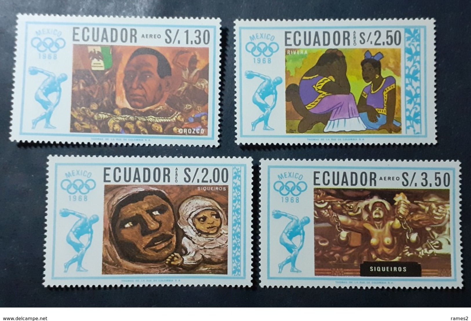 Amérique > Equateur Neufs N°478/481 ** PA - Ecuador