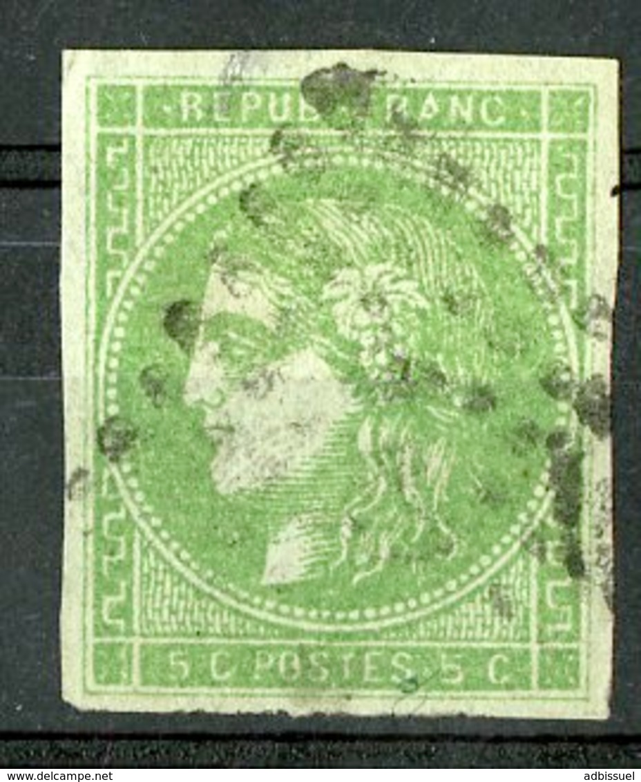 N°42B Cote 220 €. 5ct Vert. émission De Bordeaux. Lire Description - 1870 Emissione Di Bordeaux