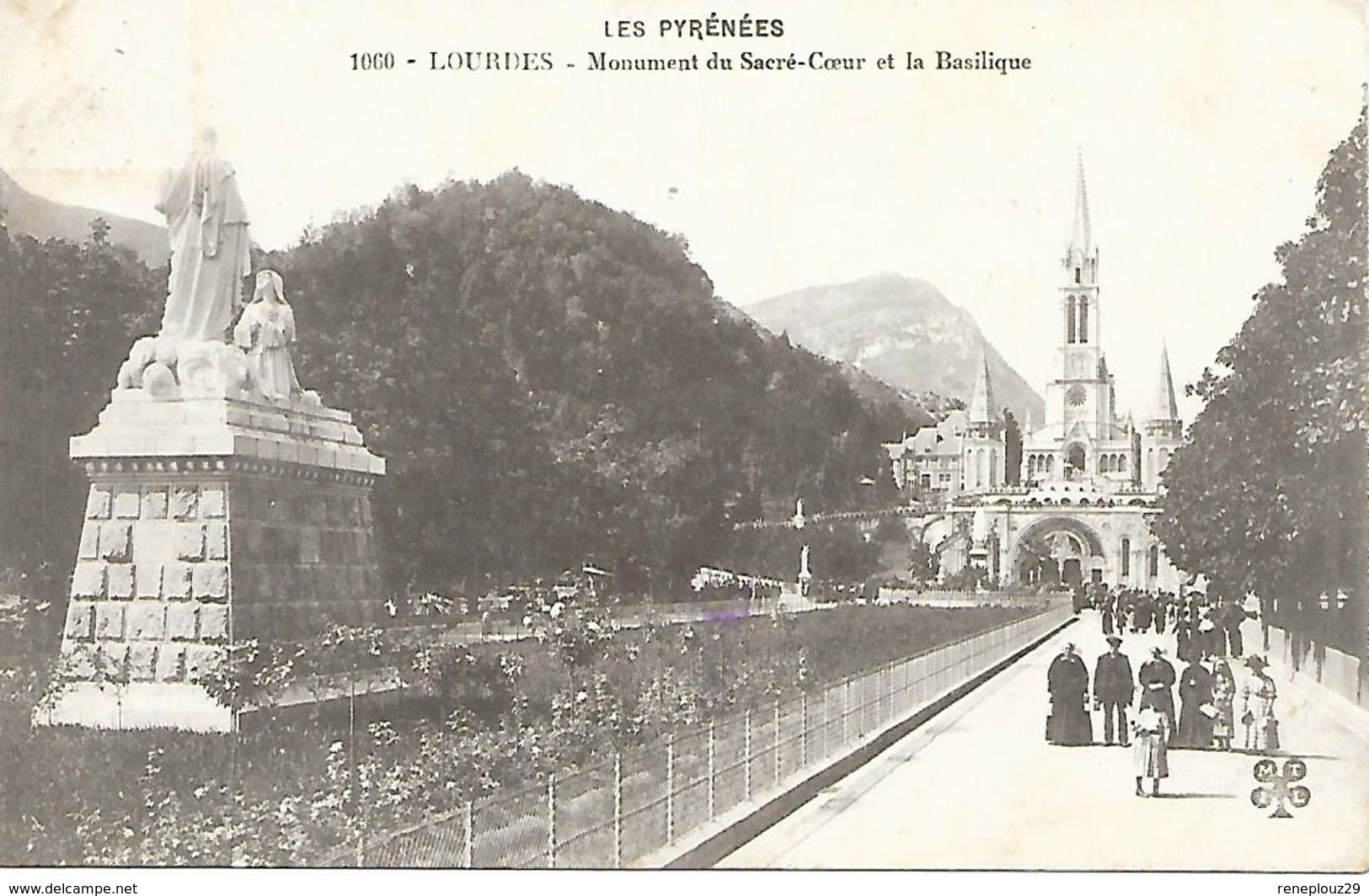 65-cachet Hôpital Aux. Victor Duruy (N°145 Bis) à Bagnères De Bigorre Sur CP En 1915 - Guerre De 1914-18