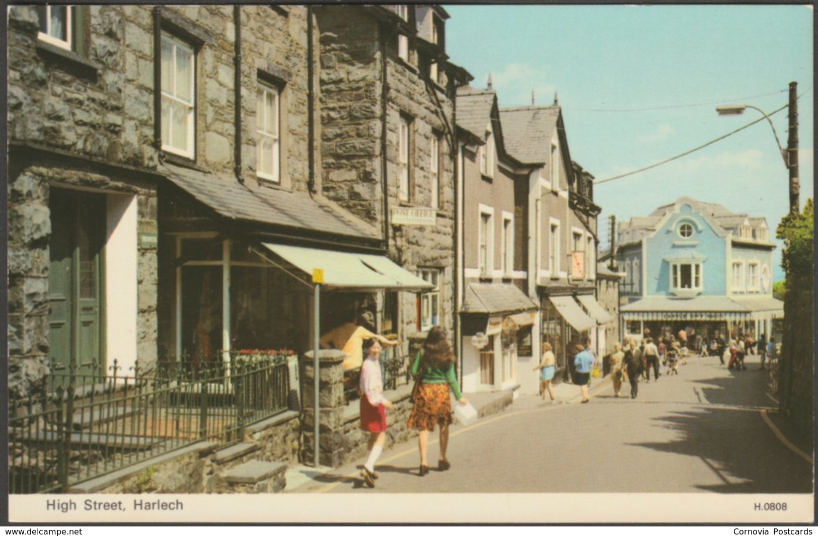 High Street, Harlech, Merionethshire, C.1970s - ETW Dennis Postcard - Merionethshire