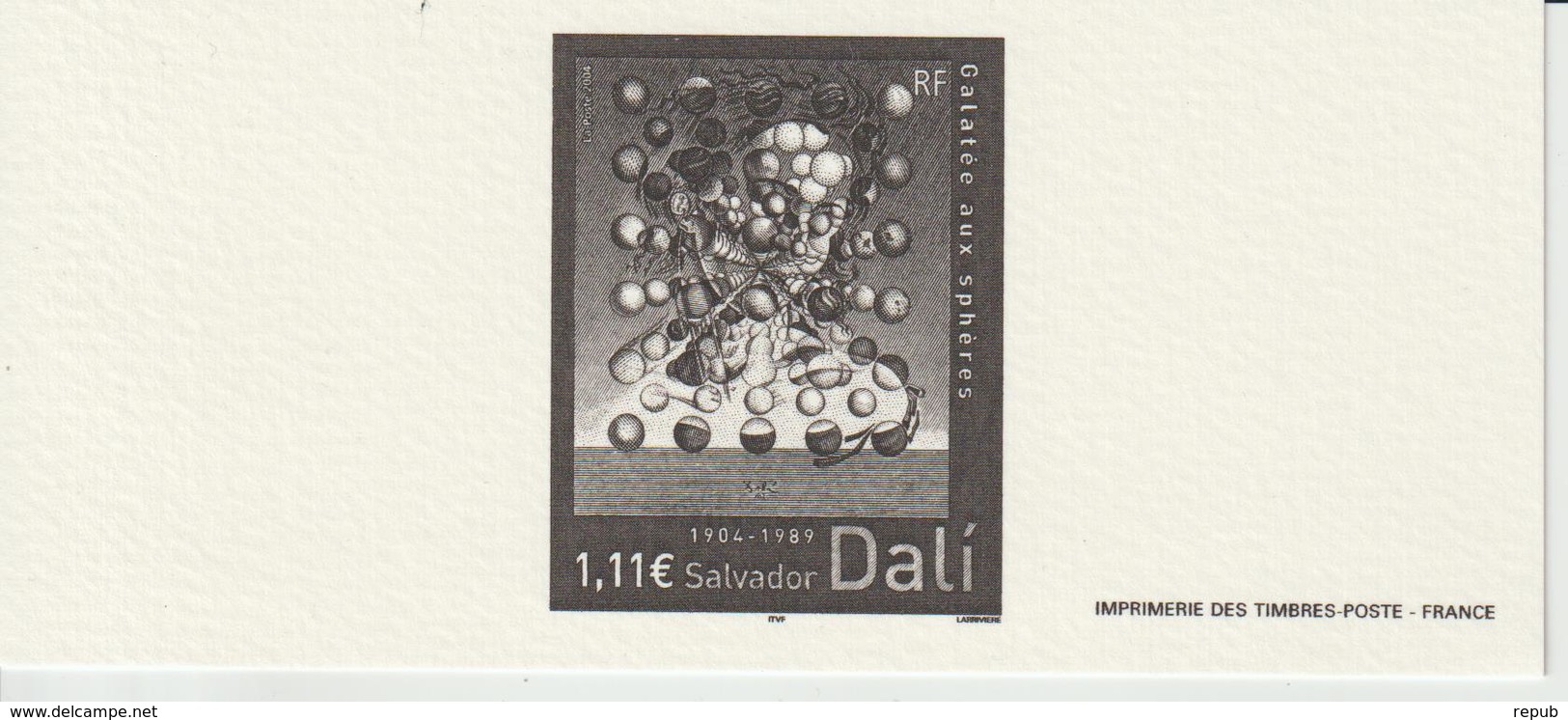 France Mini épreuve 2004 Dali 3674 - Documents Of Postal Services
