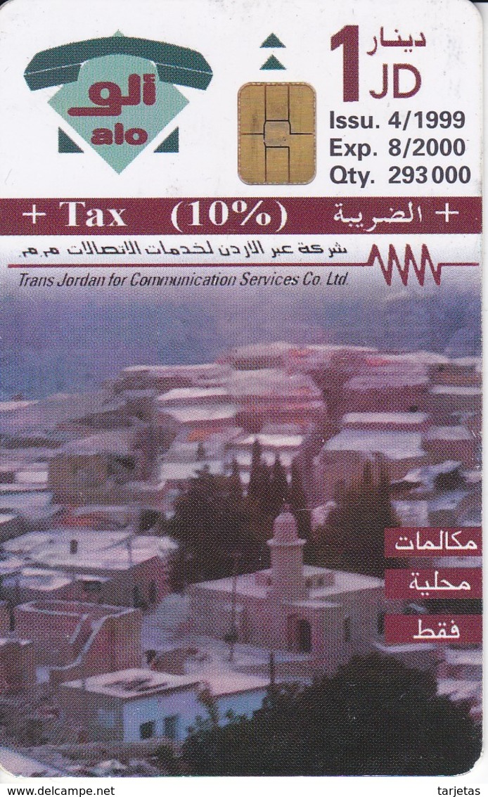 TARJETA DE JORDANIA DE 1JD DE UNA CIUDAD FECHA 04/1999 Y TIRADA 293000 CHIP GD - Jordanie