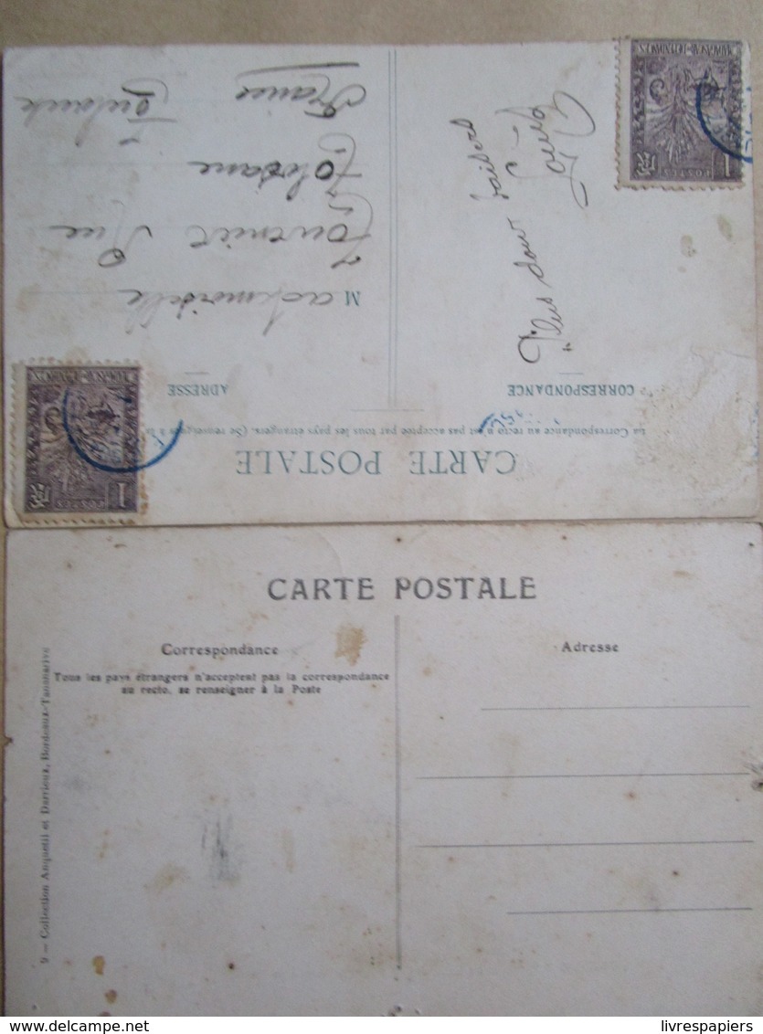 madagascar lot 8 cpa timbrées voyagées colonies