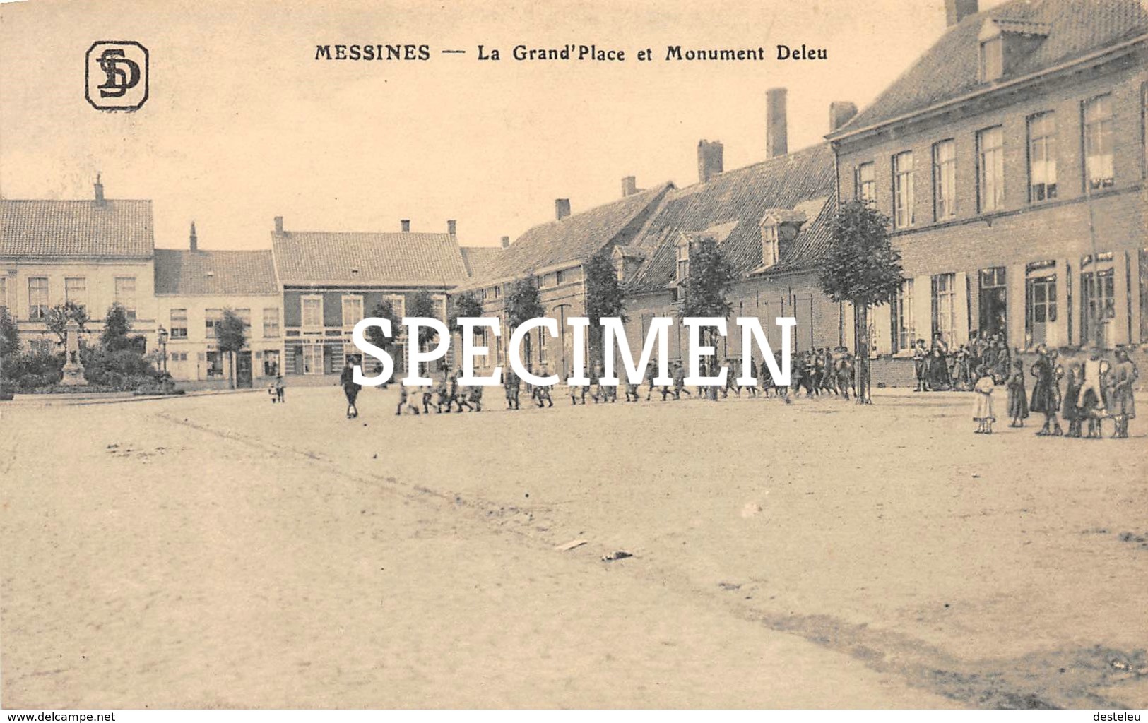 La Grand'Place Et Monument Deleu - Messines - Mesen - Mesen