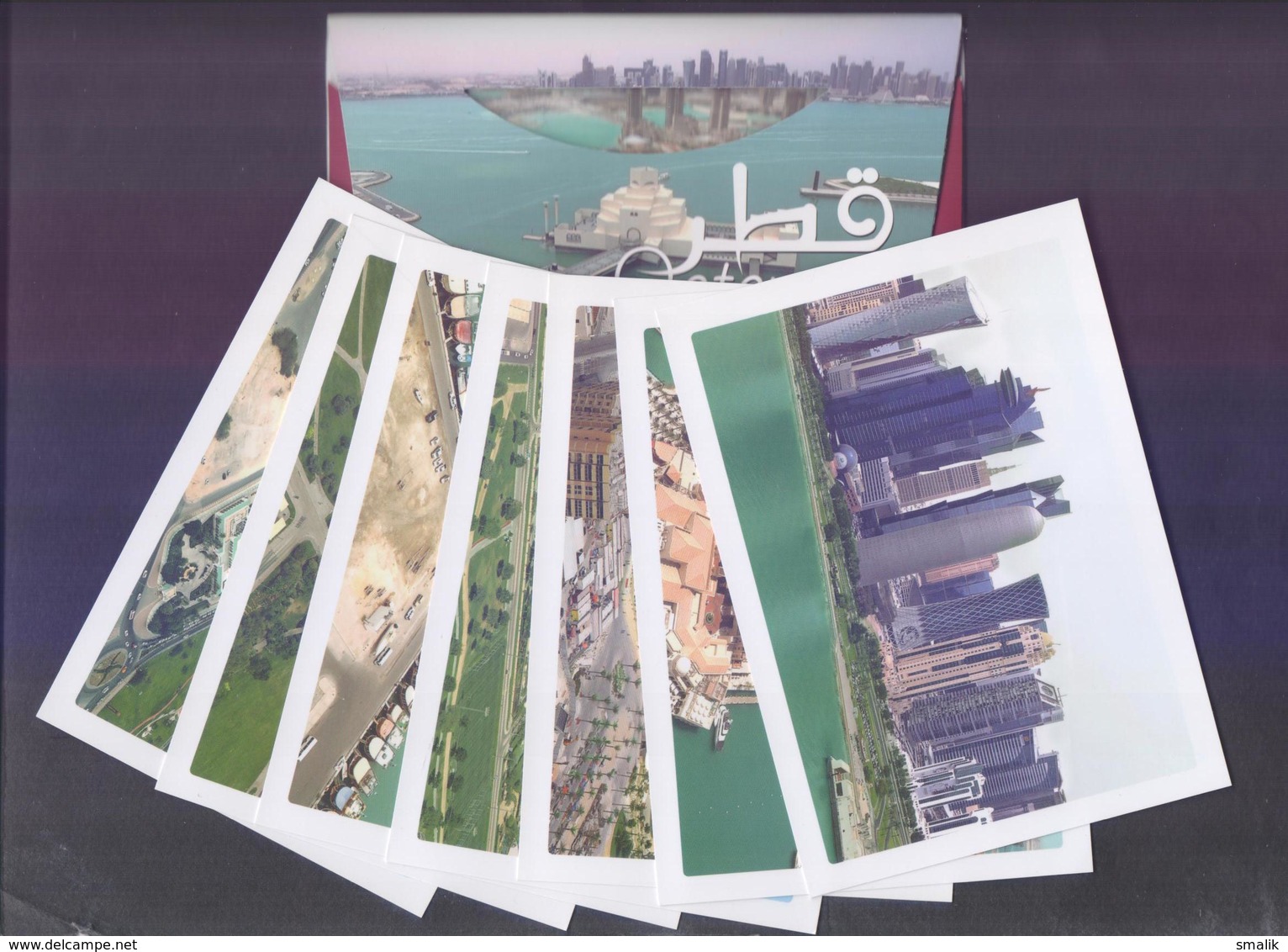 QATAR PICTURE POSTCARD - 7 Different Beautiful Cards In Official Pack Complete, Size=10cm X14cm, Unused - Qatar