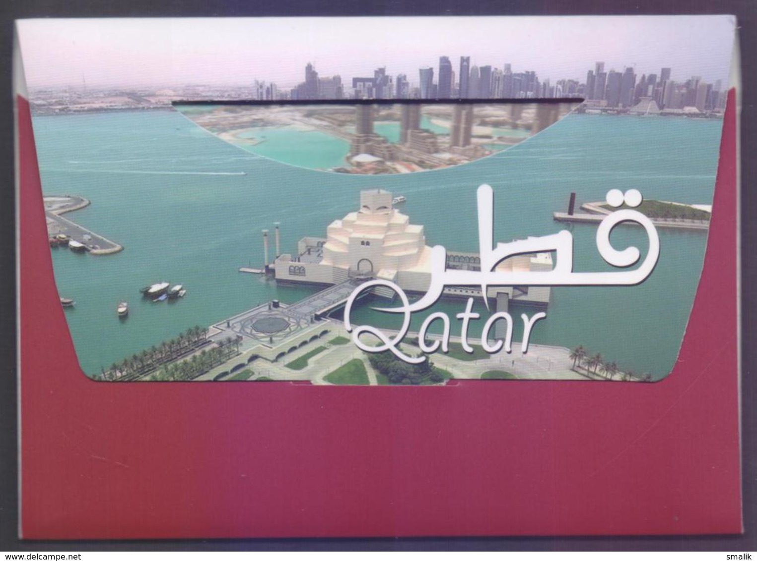 QATAR PICTURE POSTCARD - 7 different beautiful Cards in Official Pack Complete, Size=10cm x14cm, Unused