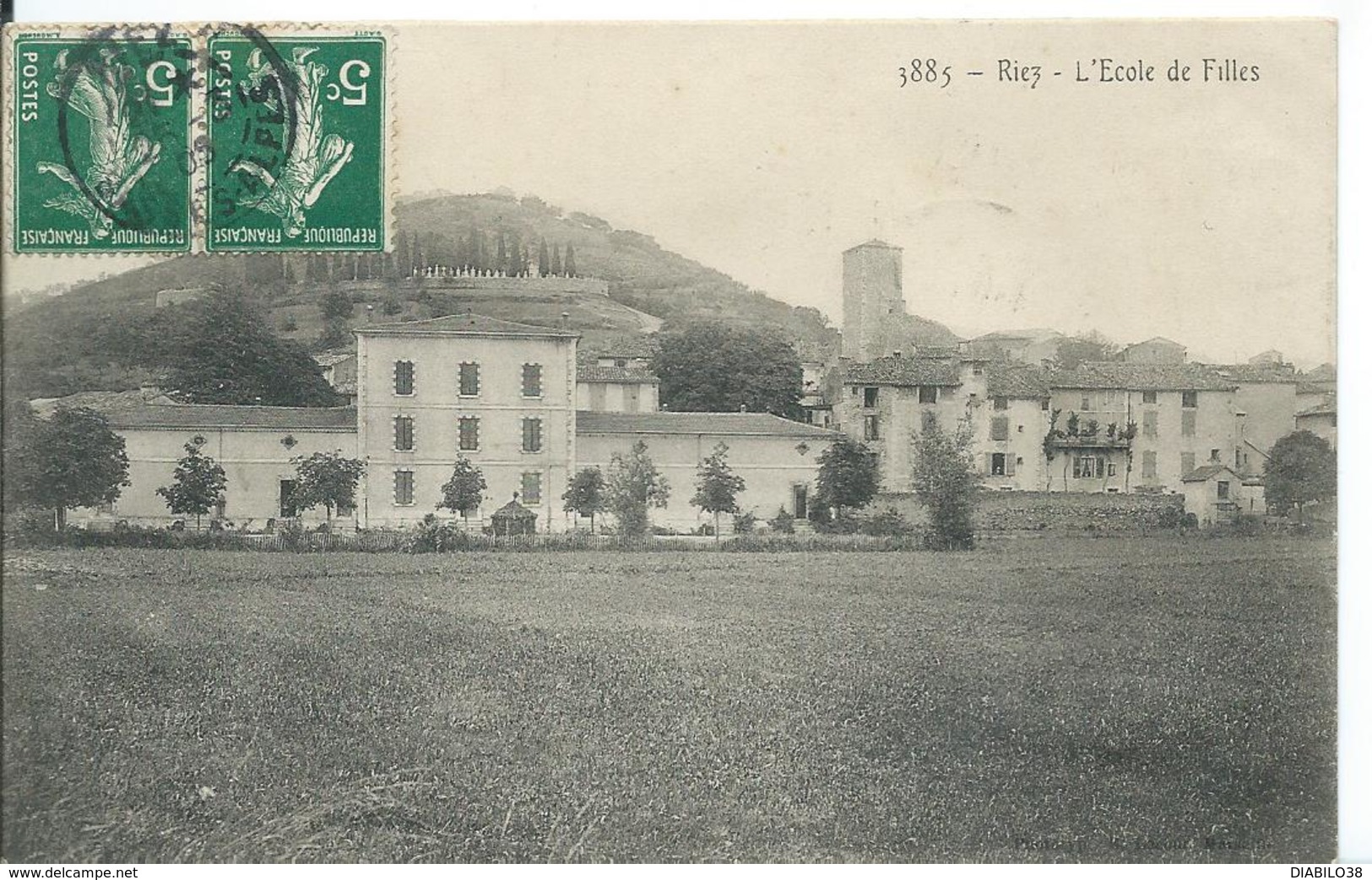 RIEZ   ( ALPES DE HAUTE PROVENCE  )   L 'ECOLE DES FILLES - Altri & Non Classificati