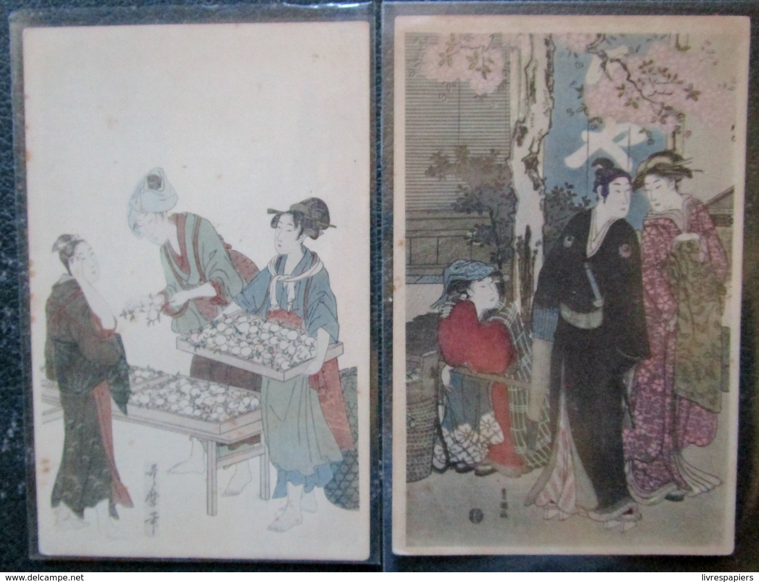 Japon  Lot 2 Cpa Illustrées Japan - Other & Unclassified