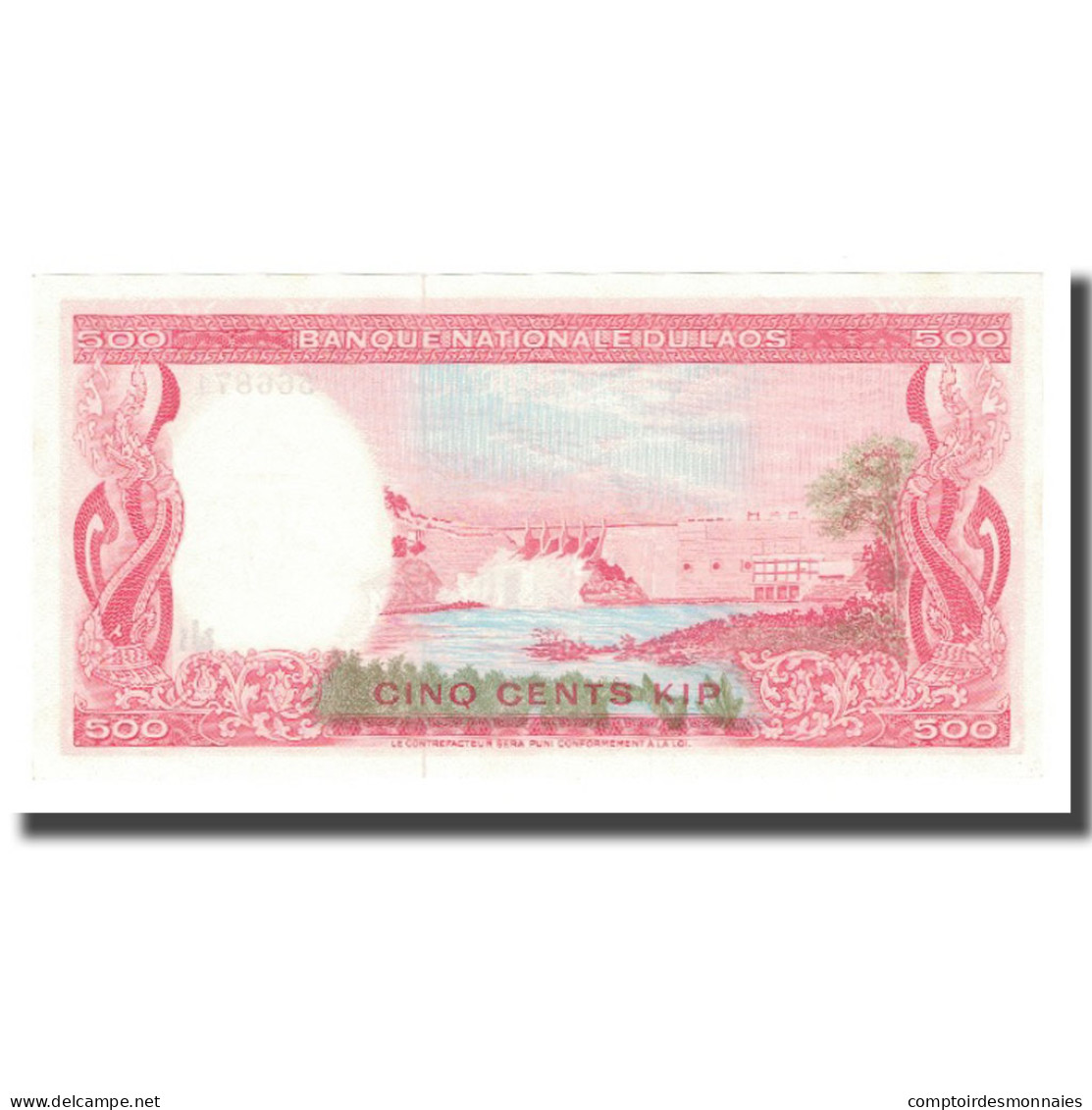 Billet, Lao, 500 Kip, Undated (1974), KM:17a, NEUF - Laos