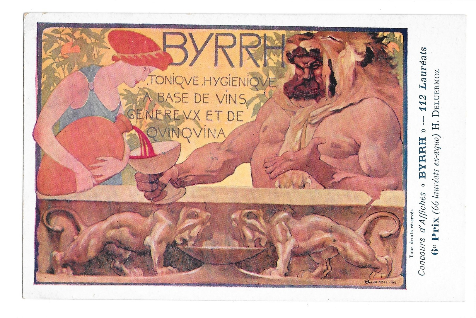 CPA BYRRH H DELUERMOZ ART NOUVEAU - Autres & Non Classés