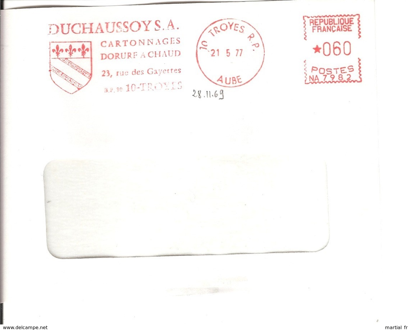 EMA FRANCE CARTON CARTONNAGE WELLPAPPE VOLLPAPPE DUCHAUSSOY DORURE A CHAUD OR GOLD TROYES PAPPE KARTONAGEN - Factories & Industries