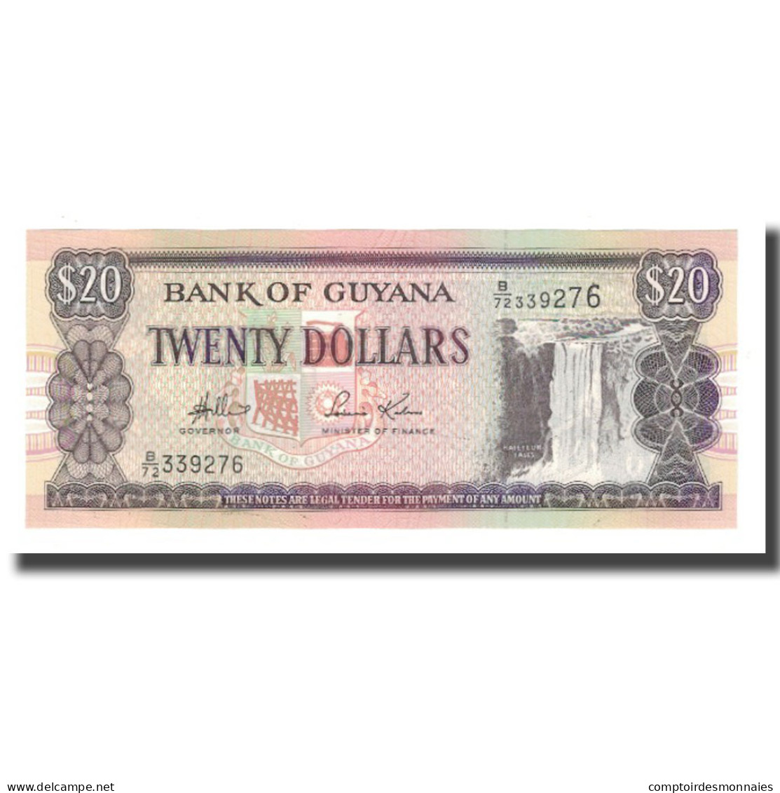 Billet, Guyana, 20 Dollars, Undated (1996), KM:30d, NEUF - Guyana