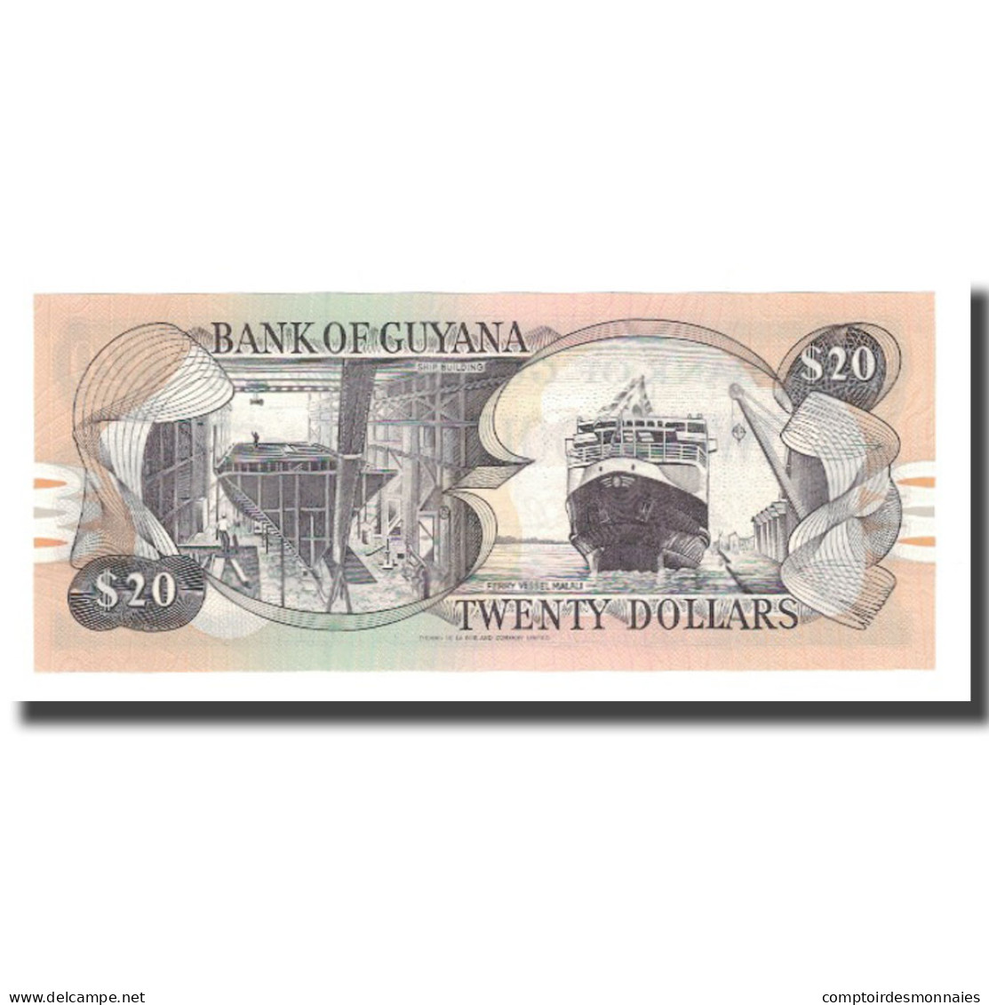 Billet, Guyana, 20 Dollars, Undated (1996), KM:30d, NEUF - Guyana