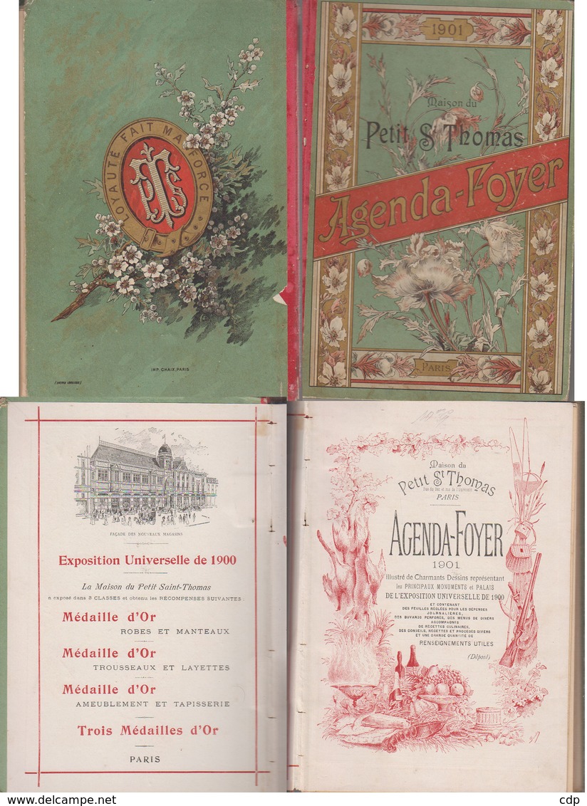 Agenda Foyer  1901   Expo Paris 1900 - Zonder Classificatie