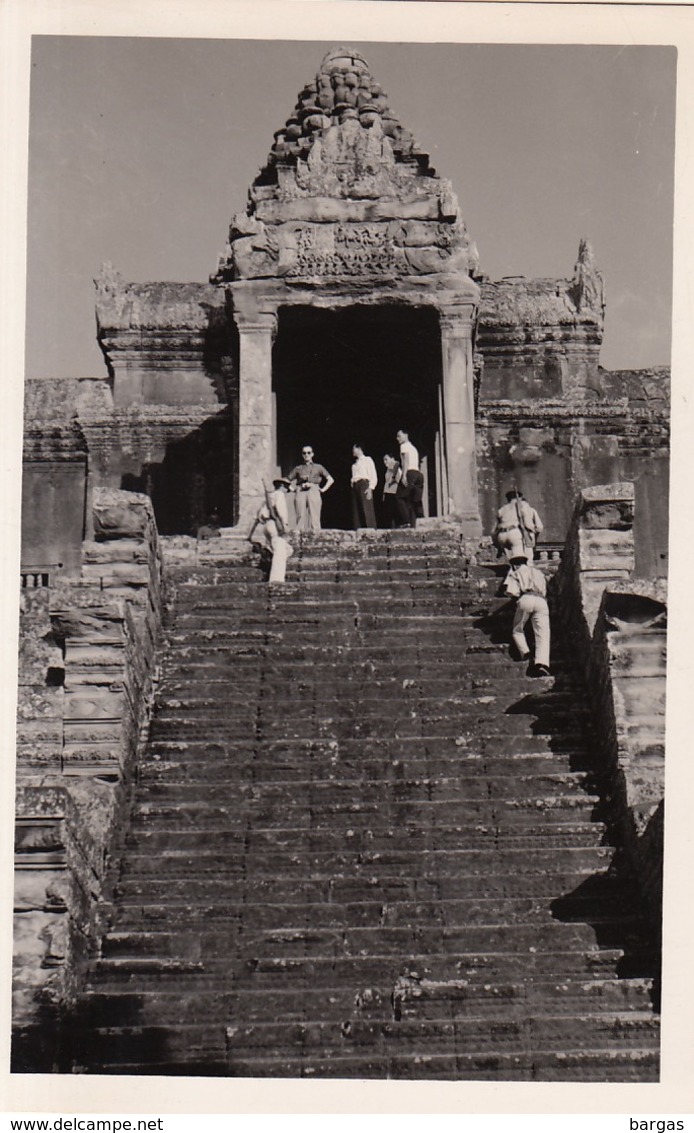 Carte Postale Photo Angkor Cambodge Visite Officielle - Cambodge