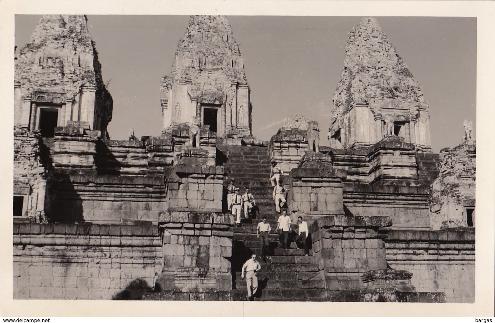 Carte Postale Photo Angkor Cambodge Visite Officielle - Cambodge