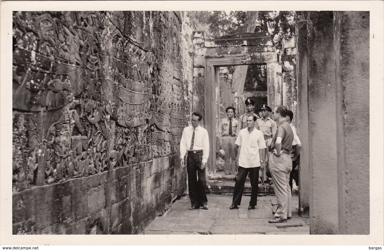 Carte Postale Photo Angkor Cambodge Visite Officielle - Cambodge