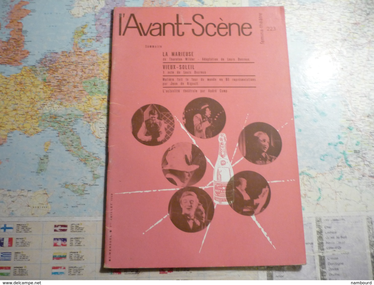 L'Avant-Scène femina-Théâtre lot de 14 numéros consécurifs du N°221 (1-er Juin 1960) au N°234 (1-er Janvier 1961)