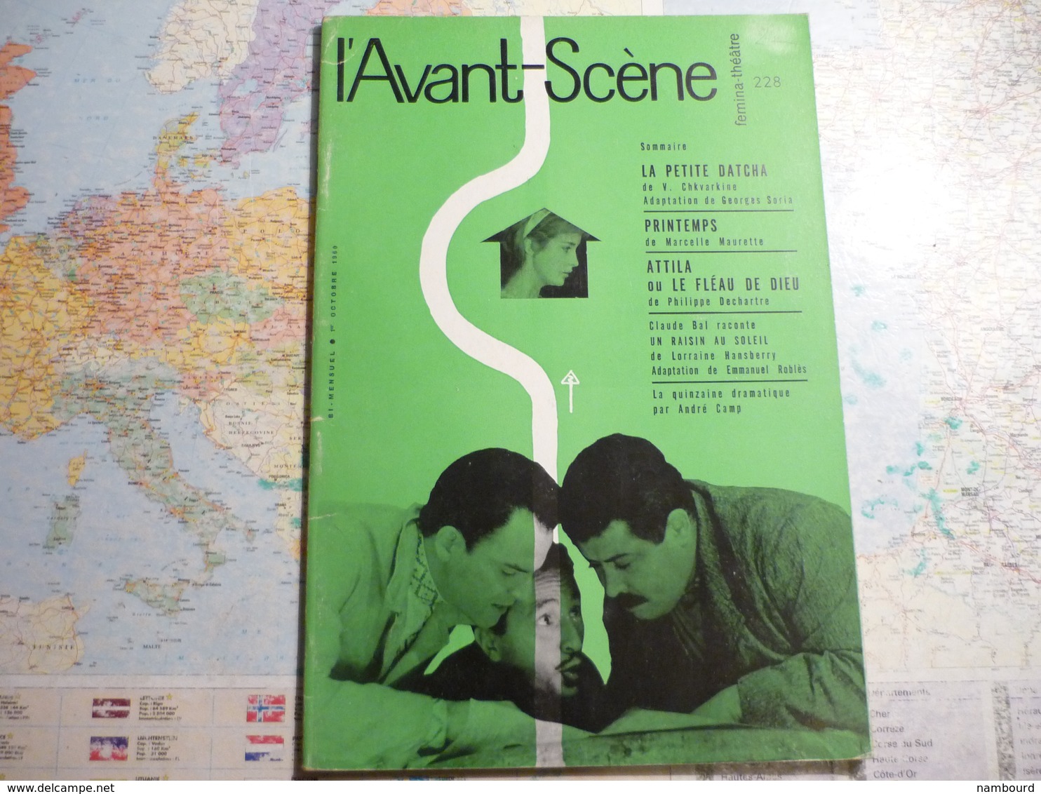 L'Avant-Scène femina-Théâtre lot de 14 numéros consécurifs du N°221 (1-er Juin 1960) au N°234 (1-er Janvier 1961)