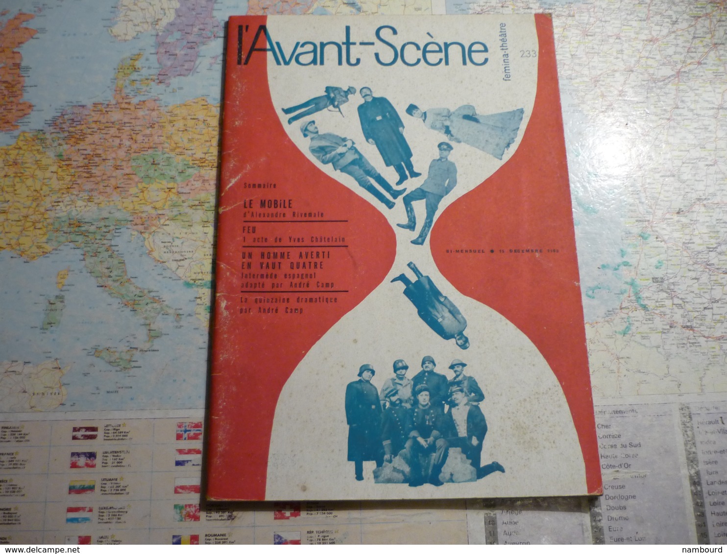 L'Avant-Scène femina-Théâtre lot de 14 numéros consécurifs du N°221 (1-er Juin 1960) au N°234 (1-er Janvier 1961)