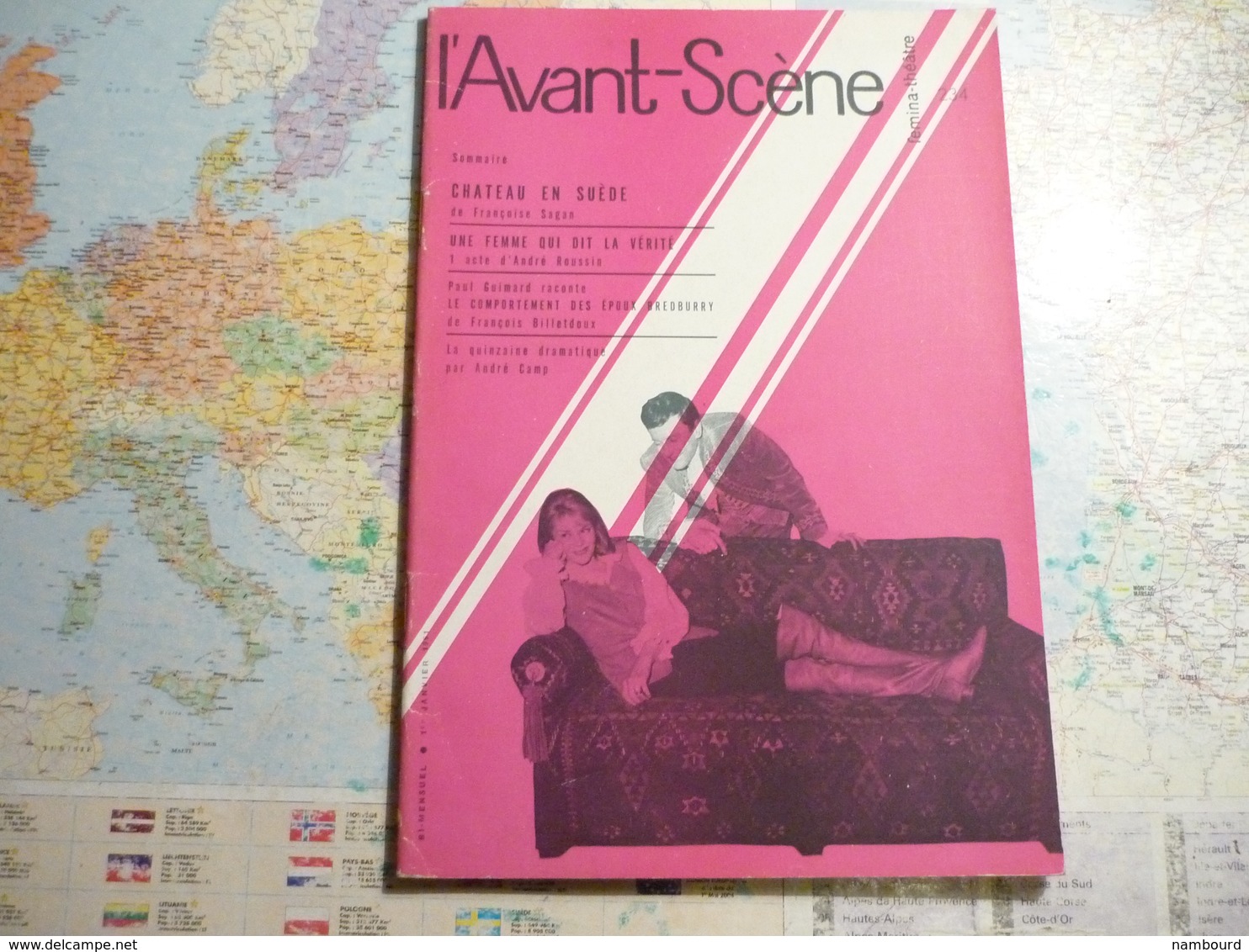 L'Avant-Scène femina-Théâtre lot de 14 numéros consécurifs du N°221 (1-er Juin 1960) au N°234 (1-er Janvier 1961)