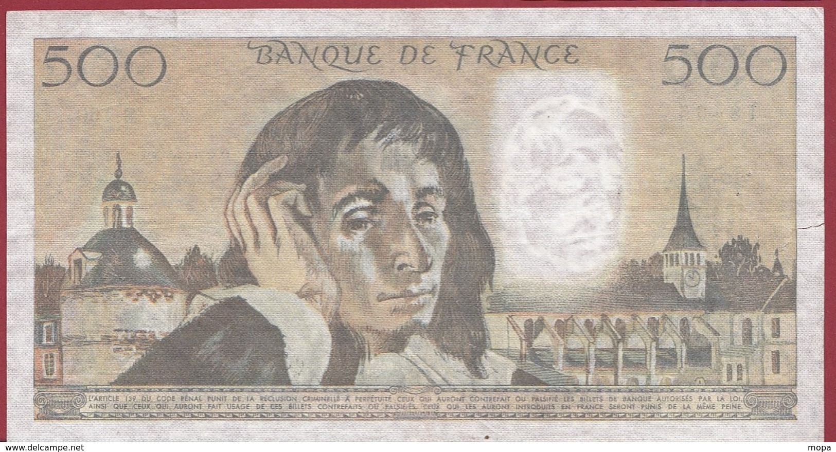 500 Francs "Pascal" Du 07/01/1982.D--F/TTB+---ALPH.B.150 - 500 F 1968-1993 ''Pascal''