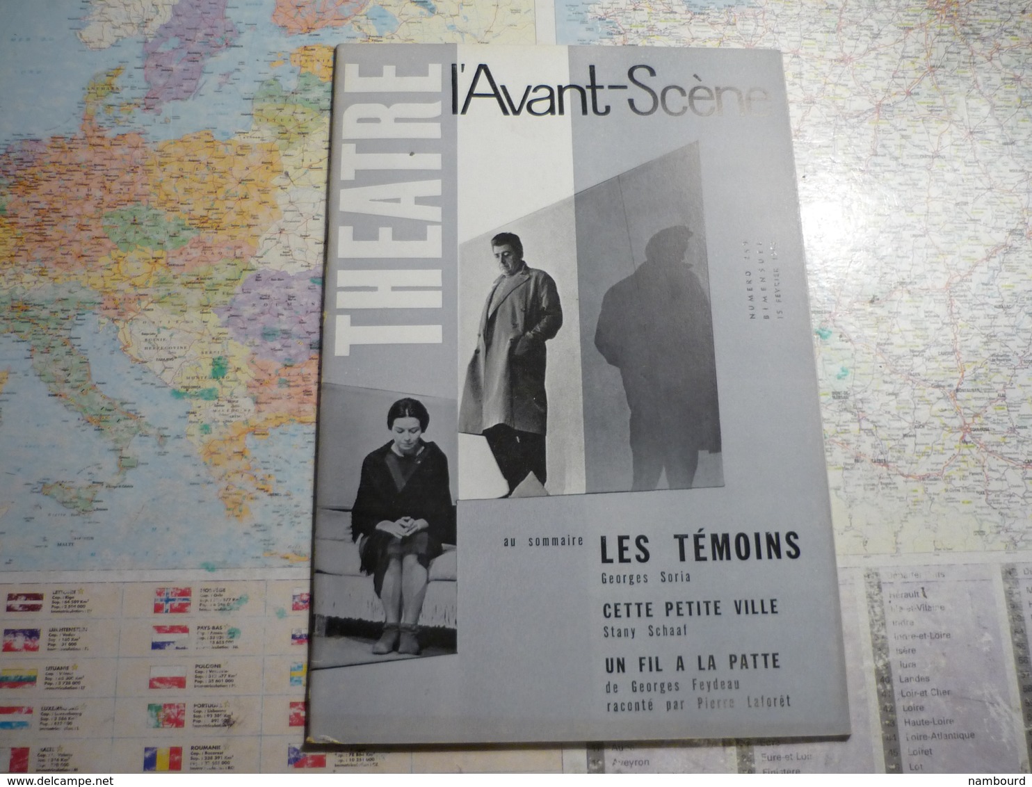 L'Avant-Scène femina-Théâtre lot de 14 numéros consécurifs du N°255 (15 Décembre 1961) au N°268 (1-er Juillet 1962)