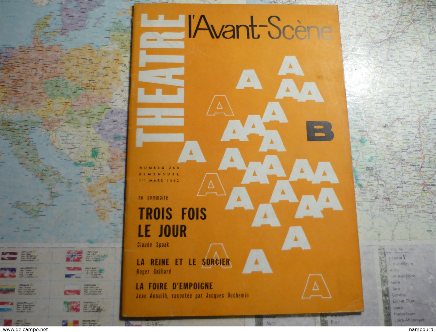 L'Avant-Scène femina-Théâtre lot de 14 numéros consécurifs du N°255 (15 Décembre 1961) au N°268 (1-er Juillet 1962)