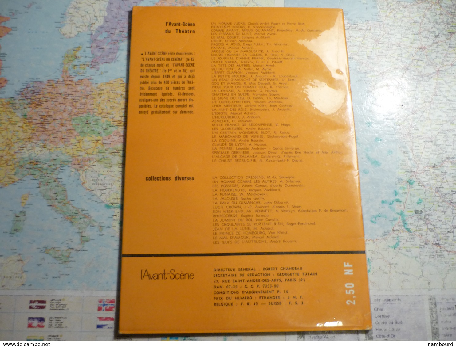 L'Avant-Scène femina-Théâtre lot de 14 numéros consécurifs du N°255 (15 Décembre 1961) au N°268 (1-er Juillet 1962)