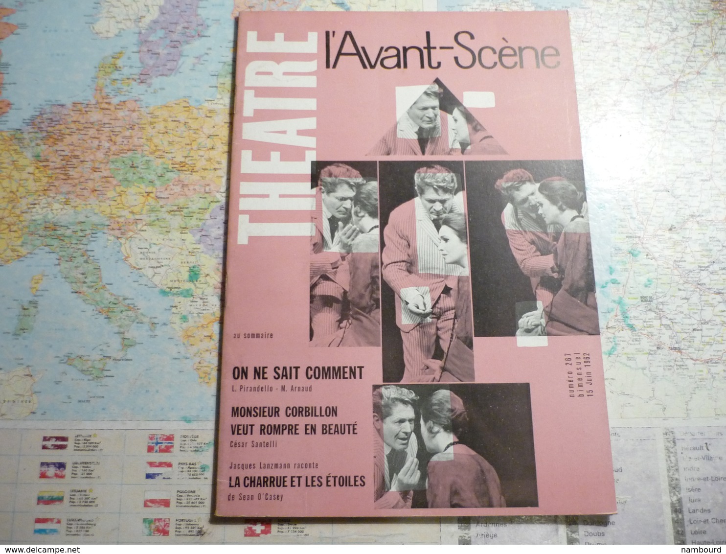 L'Avant-Scène femina-Théâtre lot de 14 numéros consécurifs du N°255 (15 Décembre 1961) au N°268 (1-er Juillet 1962)