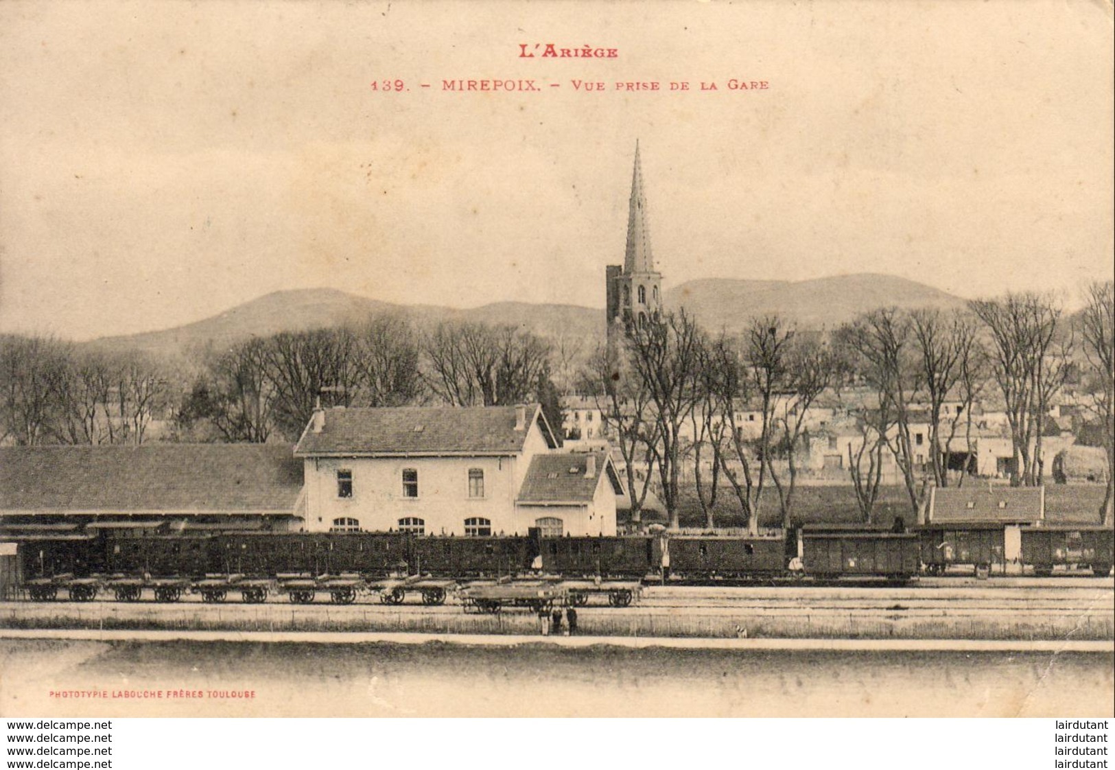 D09  MIREPOIX  Vue Prise De La Gare - Mirepoix