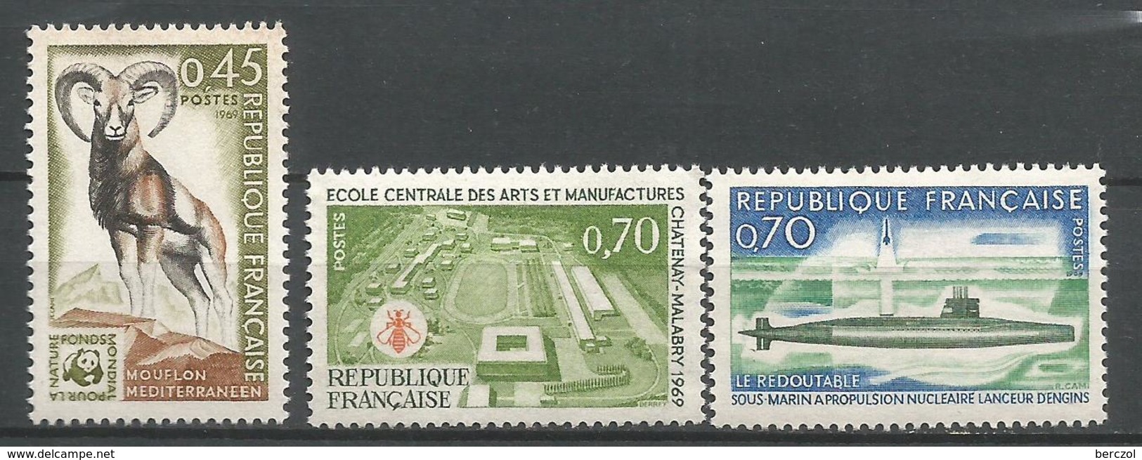 FRANCE ANNEE 1969 N°1613 A 1615 NEUFS** NMH - Ongebruikt