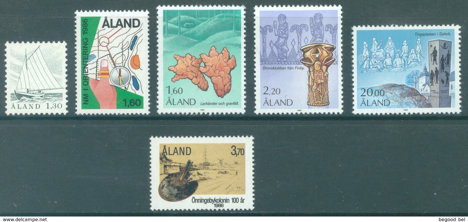 ALAND - 1986 - MNH/*** LUXE - YEAR COMPLETE - Yv 14-19 - Lot 20769 - Aland