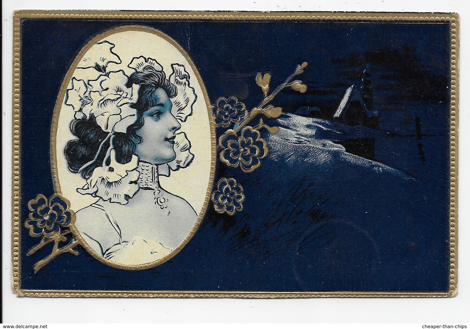 Art Nouveau Greetings Card - Autres & Non Classés