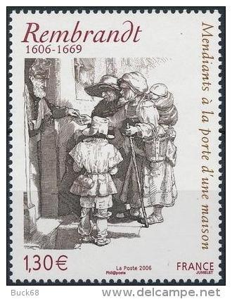 FRANCE Poste 3984 ** Tableau REMBRANDT : Mendiants à La Porte D'une Maison (1648) - Eau Forte - Unused Stamps