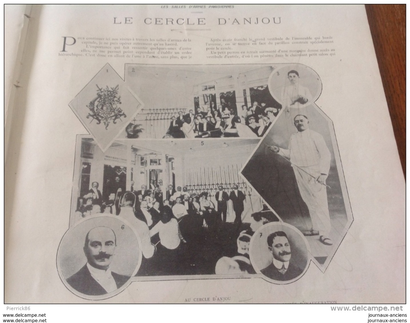1910 SALLES D'ARMES DE PARIS CERCLE D'ANJOU / SPORTS D'HIVER (PATINAGE MOREZ DU JURA CHAMONIX ETC) / PRIX LEMONNIER - Revues Anciennes - Avant 1900