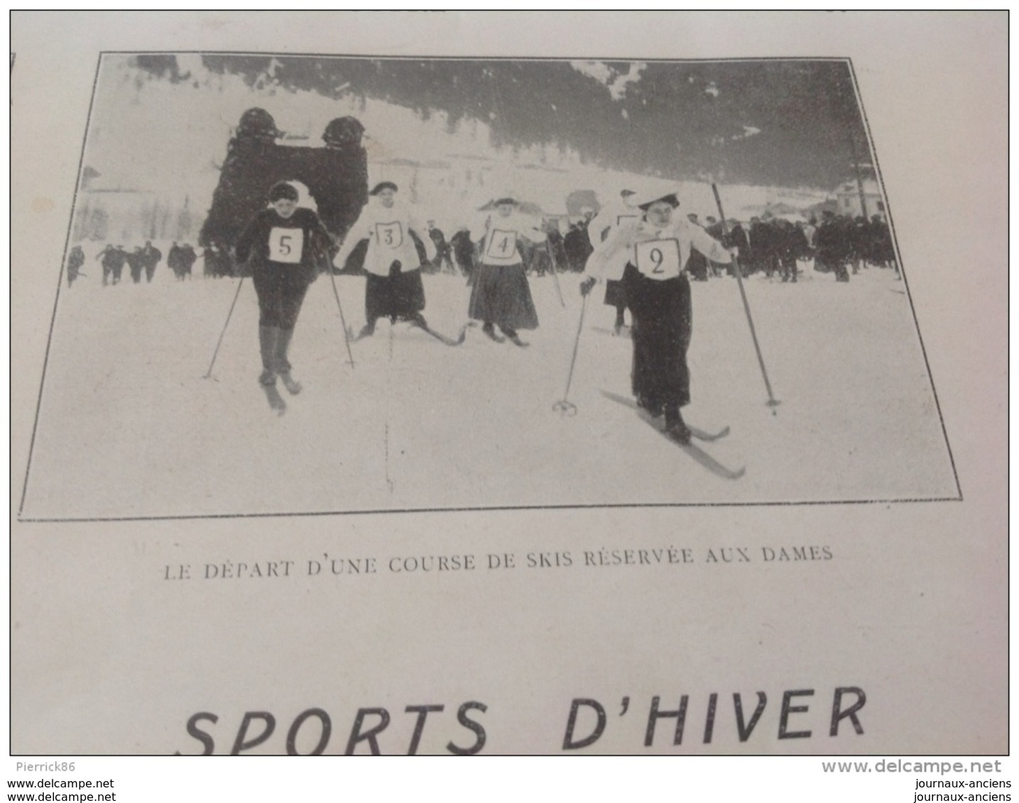 1910 SALLES D'ARMES DE PARIS CERCLE D'ANJOU / SPORTS D'HIVER (PATINAGE MOREZ DU JURA CHAMONIX ETC) / PRIX LEMONNIER - Riviste - Ante 1900